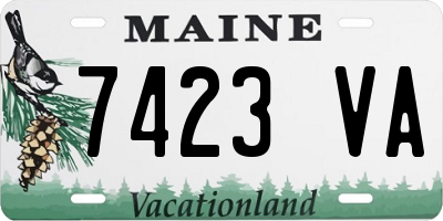 ME license plate 7423VA