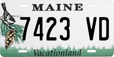 ME license plate 7423VD