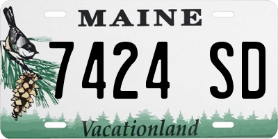 ME license plate 7424SD
