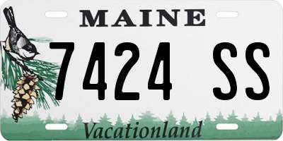 ME license plate 7424SS