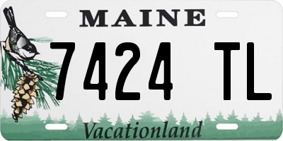 ME license plate 7424TL