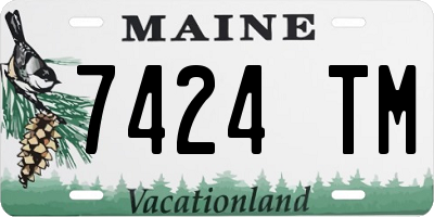 ME license plate 7424TM