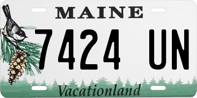 ME license plate 7424UN