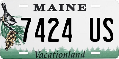 ME license plate 7424US