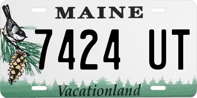 ME license plate 7424UT