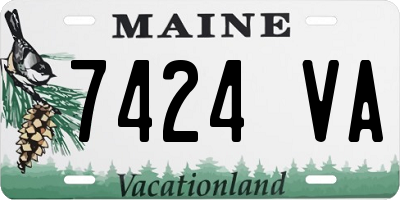 ME license plate 7424VA