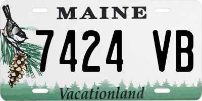 ME license plate 7424VB