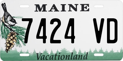 ME license plate 7424VD