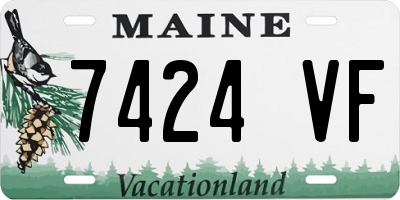 ME license plate 7424VF