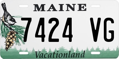 ME license plate 7424VG