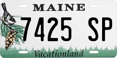 ME license plate 7425SP