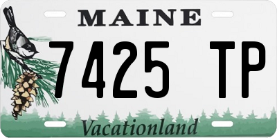 ME license plate 7425TP