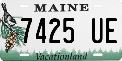 ME license plate 7425UE
