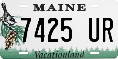 ME license plate 7425UR