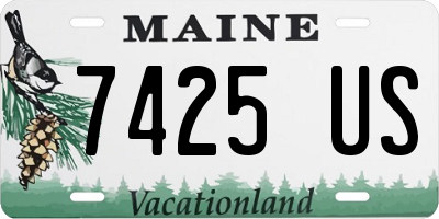 ME license plate 7425US