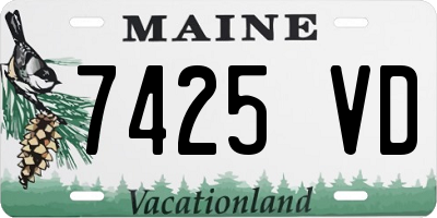 ME license plate 7425VD