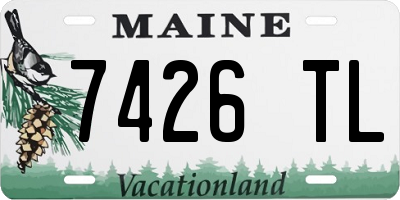 ME license plate 7426TL