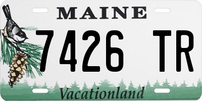 ME license plate 7426TR