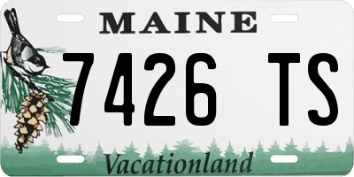 ME license plate 7426TS