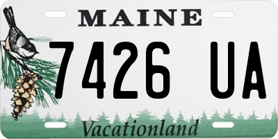 ME license plate 7426UA