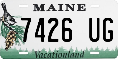 ME license plate 7426UG
