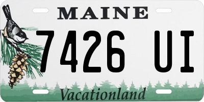 ME license plate 7426UI