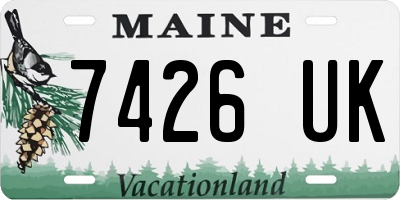 ME license plate 7426UK