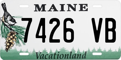 ME license plate 7426VB