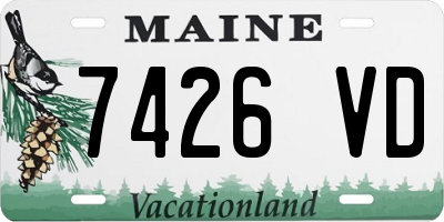 ME license plate 7426VD