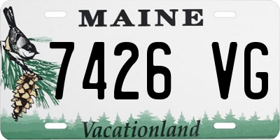 ME license plate 7426VG