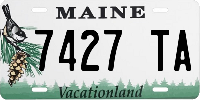 ME license plate 7427TA