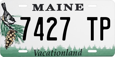 ME license plate 7427TP