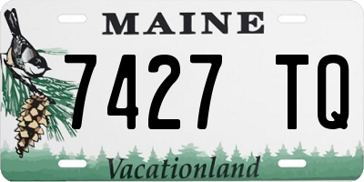 ME license plate 7427TQ
