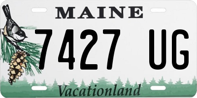 ME license plate 7427UG