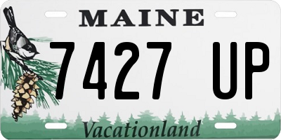 ME license plate 7427UP