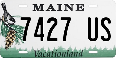 ME license plate 7427US