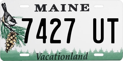 ME license plate 7427UT