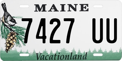 ME license plate 7427UU