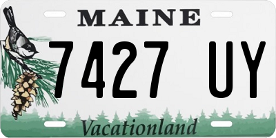 ME license plate 7427UY