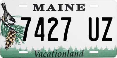ME license plate 7427UZ