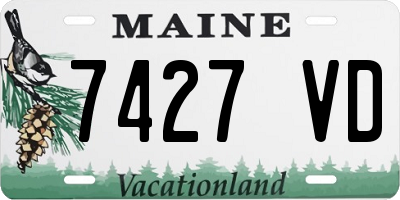 ME license plate 7427VD