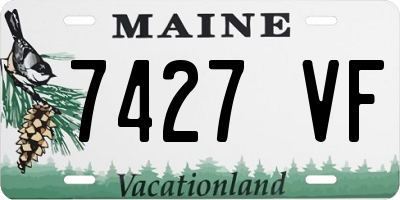 ME license plate 7427VF