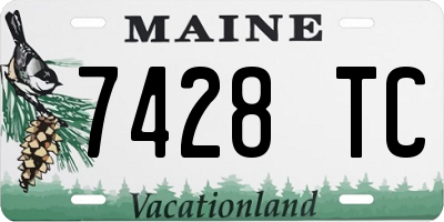 ME license plate 7428TC