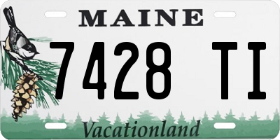 ME license plate 7428TI
