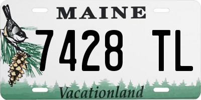 ME license plate 7428TL