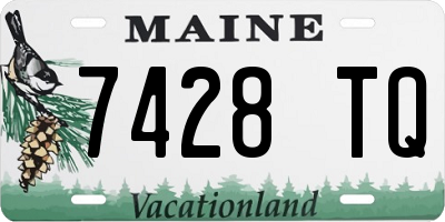 ME license plate 7428TQ