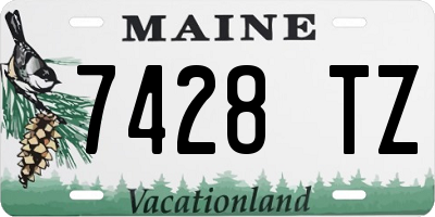 ME license plate 7428TZ