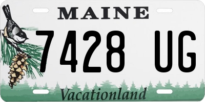 ME license plate 7428UG