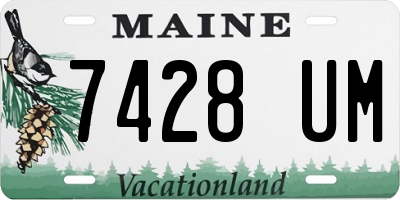 ME license plate 7428UM