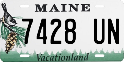 ME license plate 7428UN